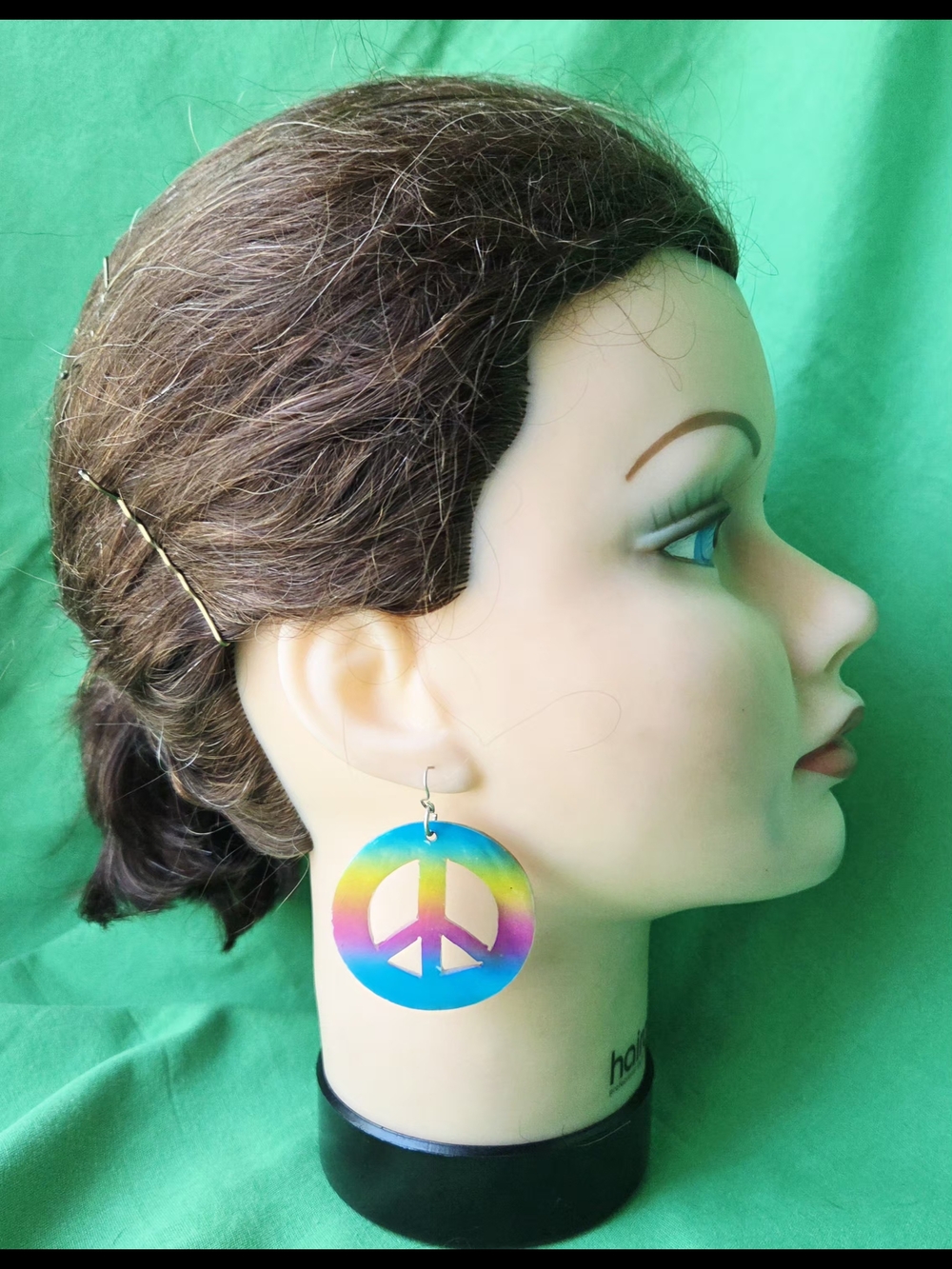 VINTAGE LOT OF Earrings HIPPIE STYLE (FOUR PAIRS)